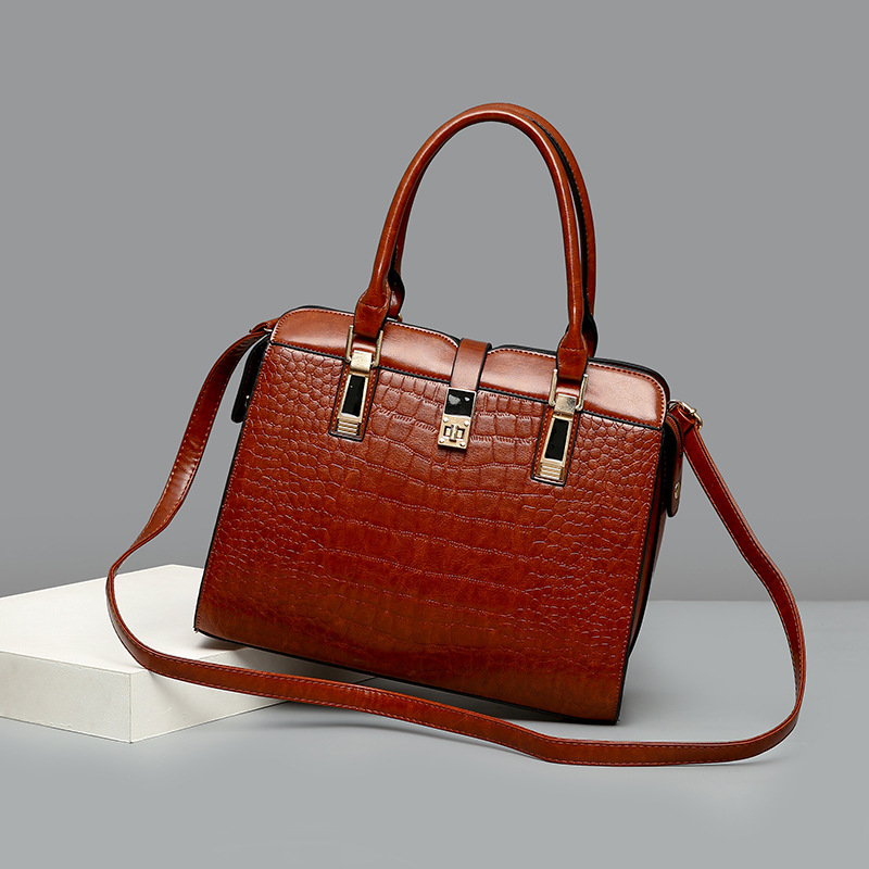 2023 European-American classic alligator-like Amazonian female foreign trade purser, Tot pack.