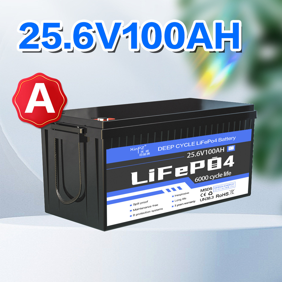 25.6V100 Ah Ah Lithium pé-acid แบตเตอรี่สํารองพลังงาน นําไปสู่ Phosphate