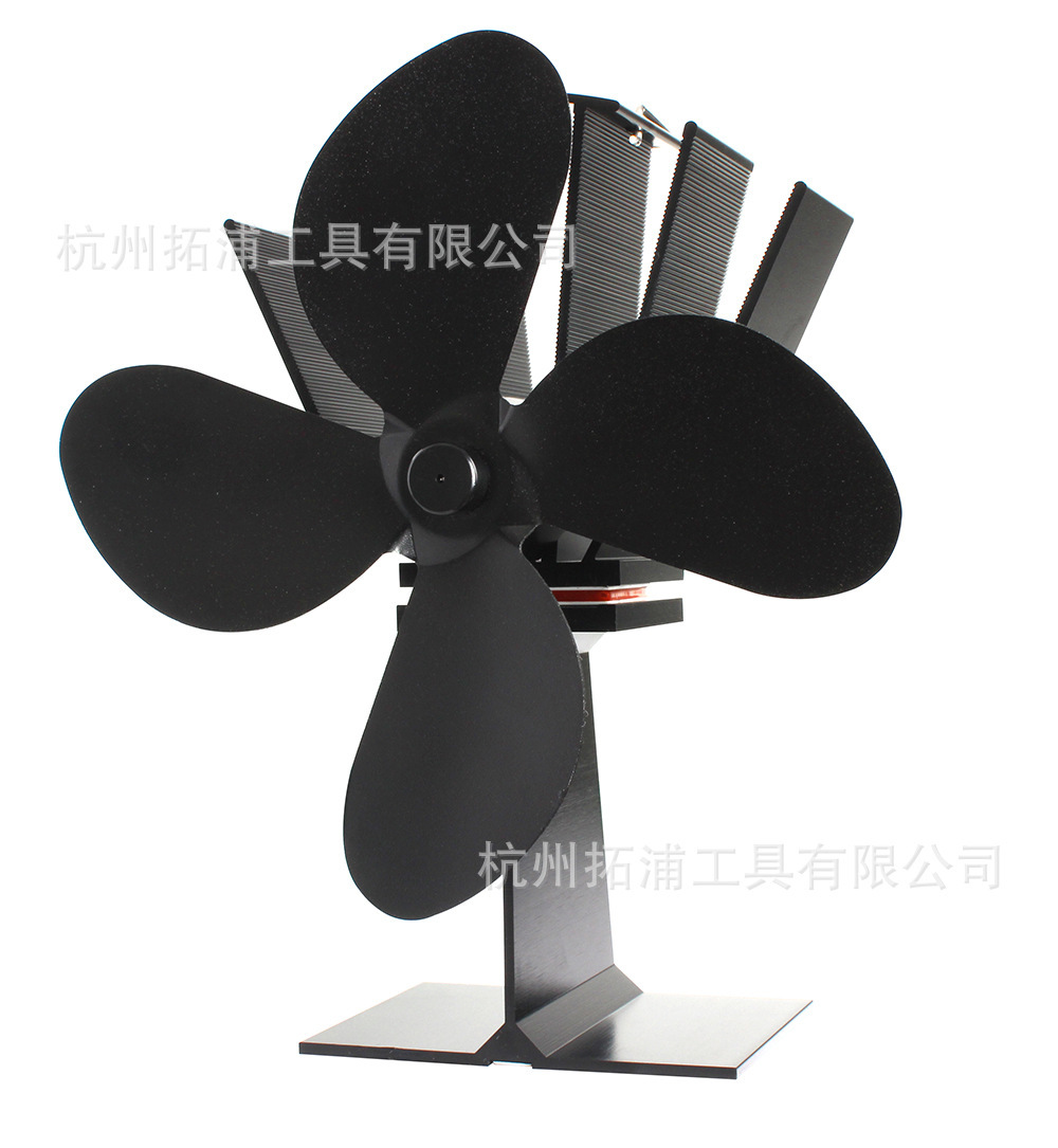 Fireplace Fan, a low-noise, fuel-efficient, hot-power fan of a burning fire stove by a cross-border electrician