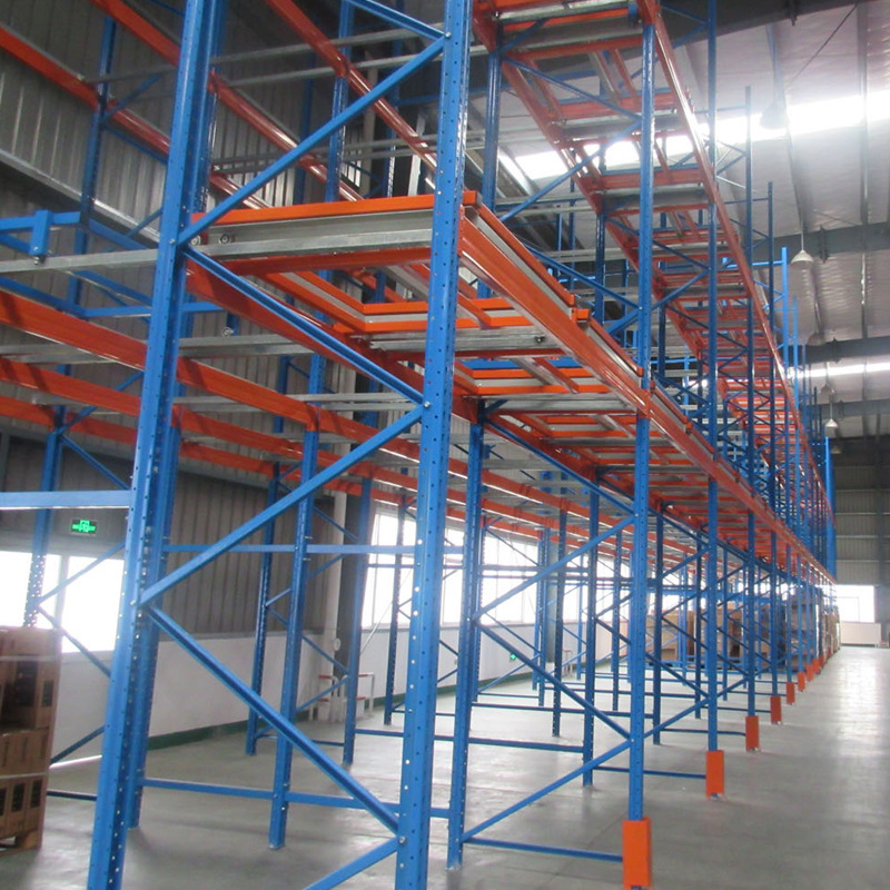 Fujian Tung-da, a manufacturer, assembled a major industrial narrow alley gravitational pressure into the gallery storage shelf.