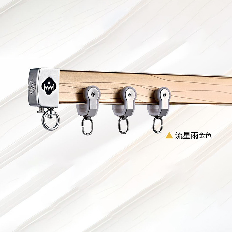 Curved orbital poles thick enough to bend the curved curved track Aluminium alloy window type L single-track drape track