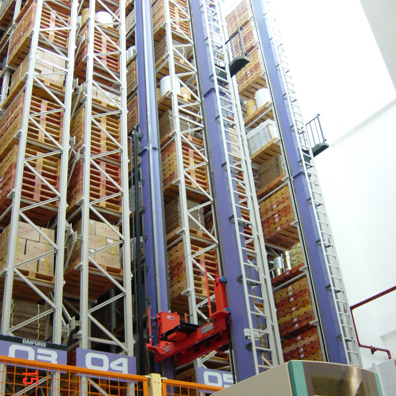 Guangdong Fujian plant designed the heavy shelf narrow corridor for free, semi-autonomous storage depots.