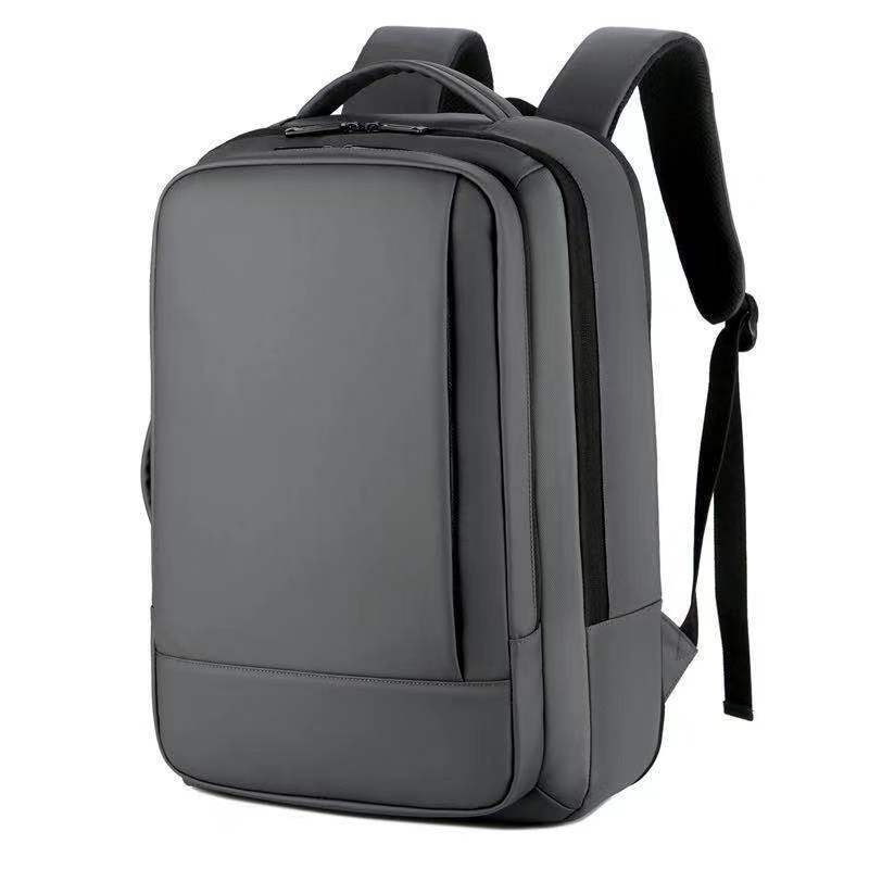 Business backpack male double-shoulder package with a simple waterproof computer backpack of 15.6 inches