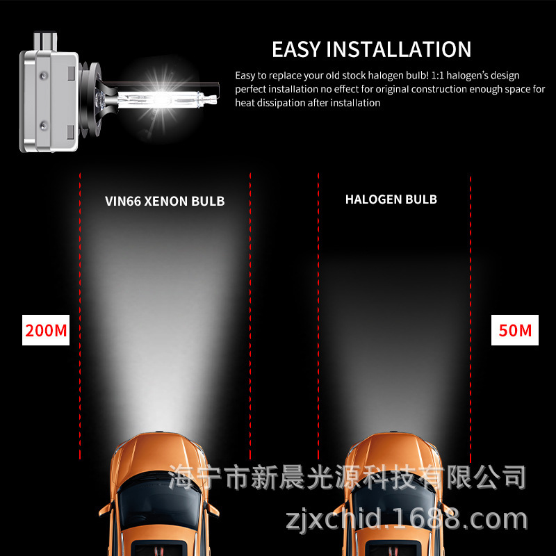 HID XENON All metal D1S, D3S motor gas lamp original upgrade fittings Highlight Quick Start air lamp