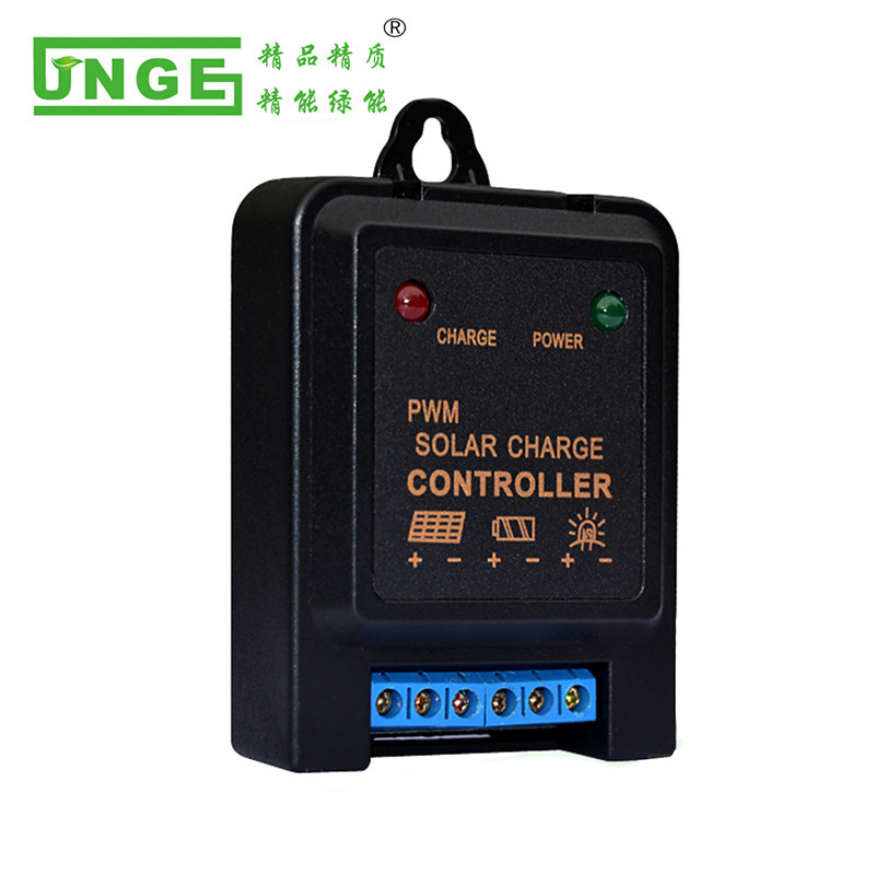 Solar control of insecticidal lamps in the lawn courtyard 6V 12V 3A 5A Light-time traffic light system charged