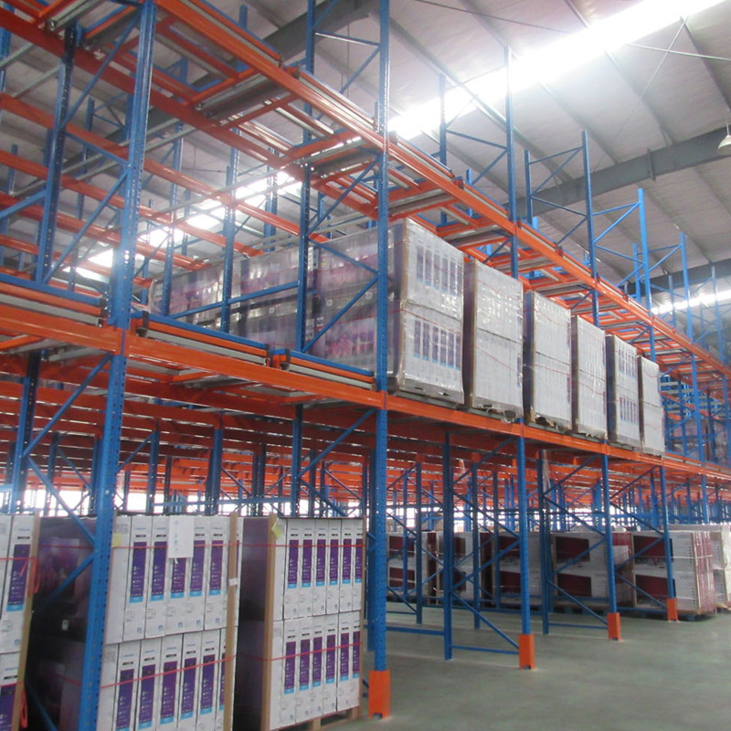 Fujian Tung-da, a manufacturer, assembled a major industrial narrow alley gravitational pressure into the gallery storage shelf.