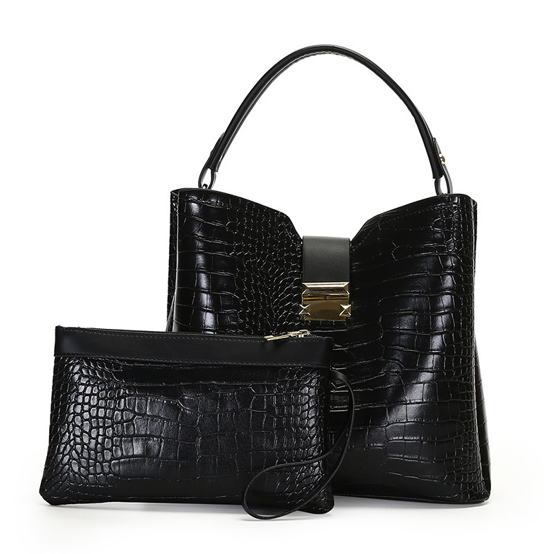 2023 U.S.-American Crocodile Hand-carved Drum bag of Amazonian Foreign Trade Ms. Big Flow Hand-Mother bag