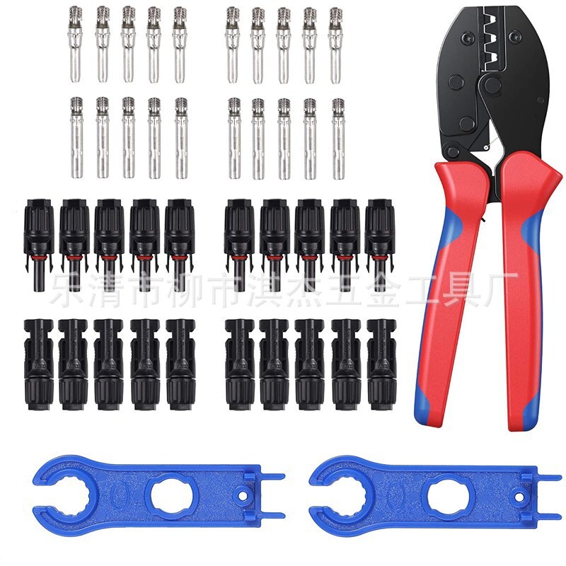 [Leo Qing] Cross-border heat MC4-ray LY-2546B plier sets of 10 connectors solar pliers