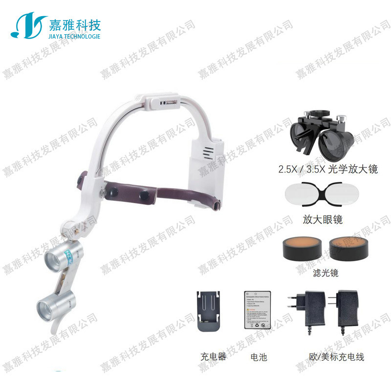 Dental double-eye magnifier 2.5/3.5 times oral ear, nose and surgery