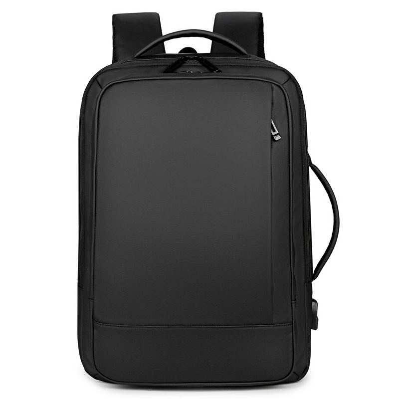 Business backpack male double-shoulder package with a simple waterproof computer backpack of 15.6 inches