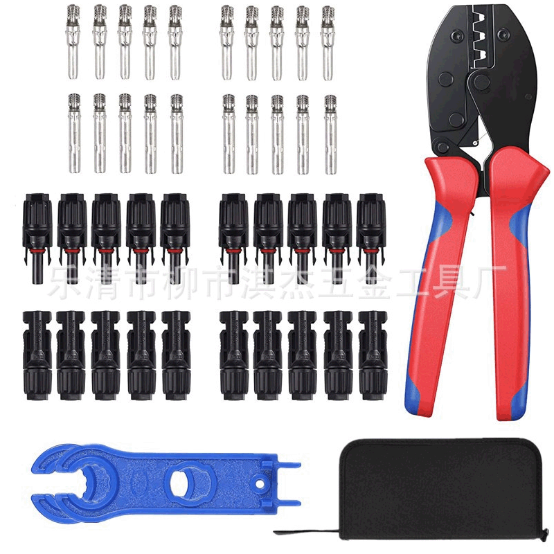 [Leo Qing] Cross-border heat MC4-ray LY-2546B plier sets of 10 connectors solar pliers