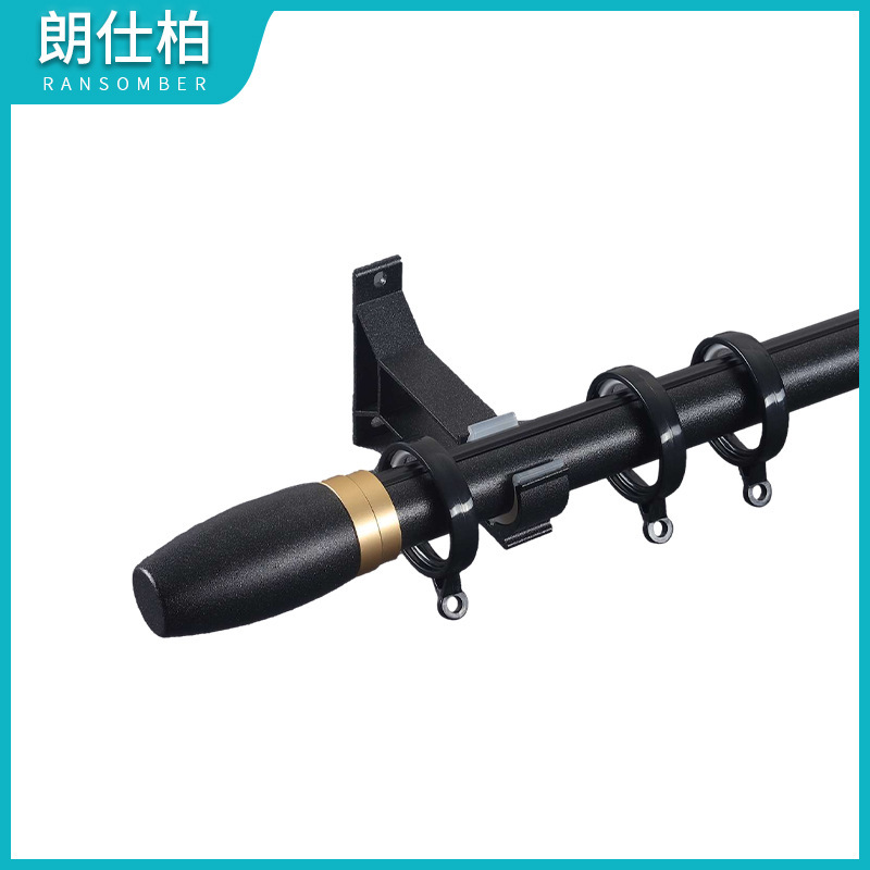 Aluminium alloy curtain fittings, Roman curtain pole drapes, silent track slider double drapes