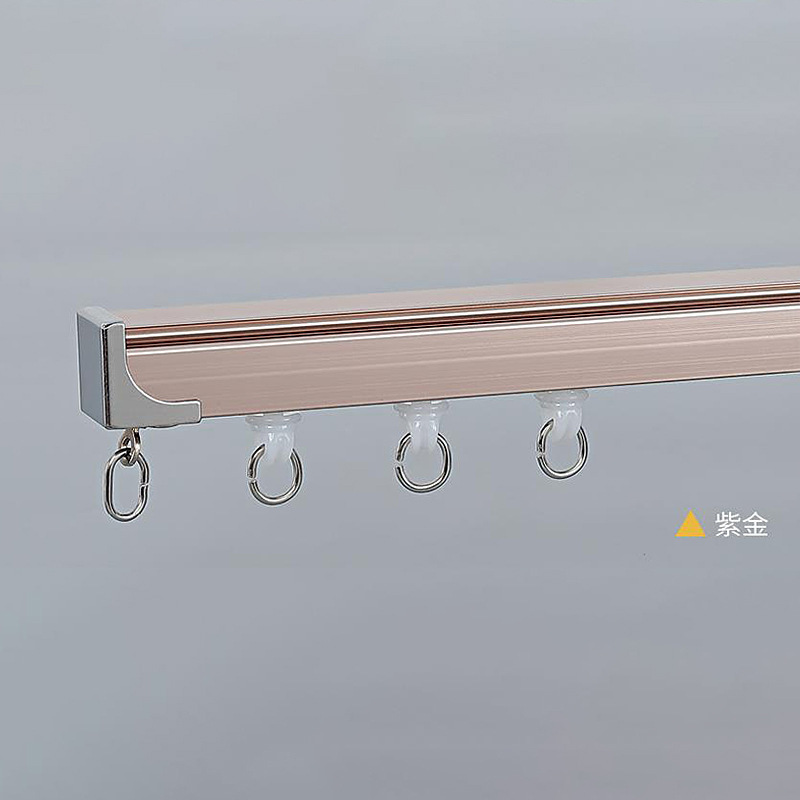 Wholesale of small, new colour-colored orbital curtains, straight-track child room curtains, two tracks