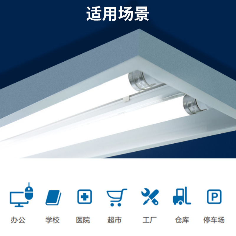 The Dutch fluorescent t8 lamp tube, a 1.2-metre glass single-end input for the workshop.