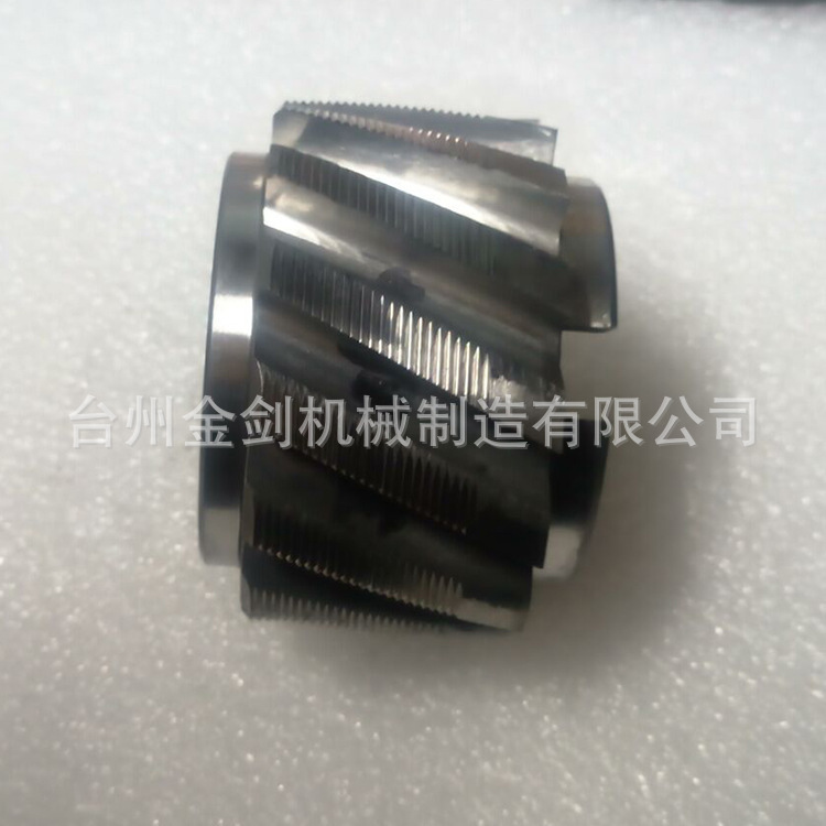 An alloy high-speed steel roller.