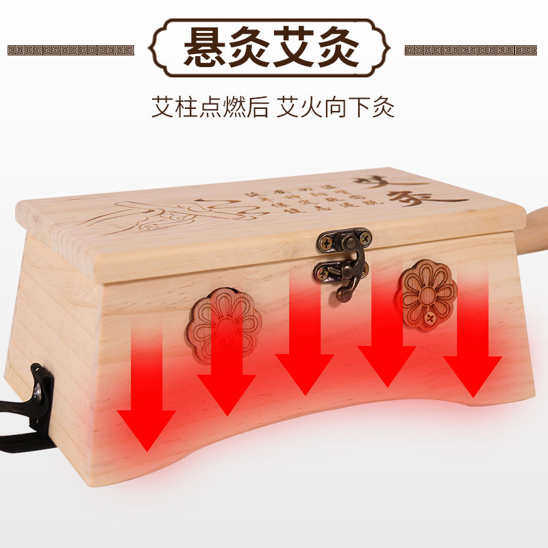 The wood acupuncture acupuncture box.