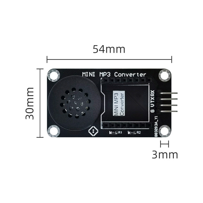 MINI MP3模块转换板 MP3播放模块 兼容arduino创意电子 mp3模块