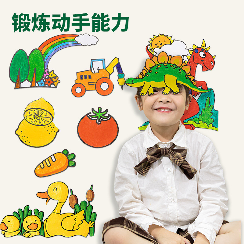 A 3-metre painting sheet for a 3-metre kindergarten baby can be painted with a wall.