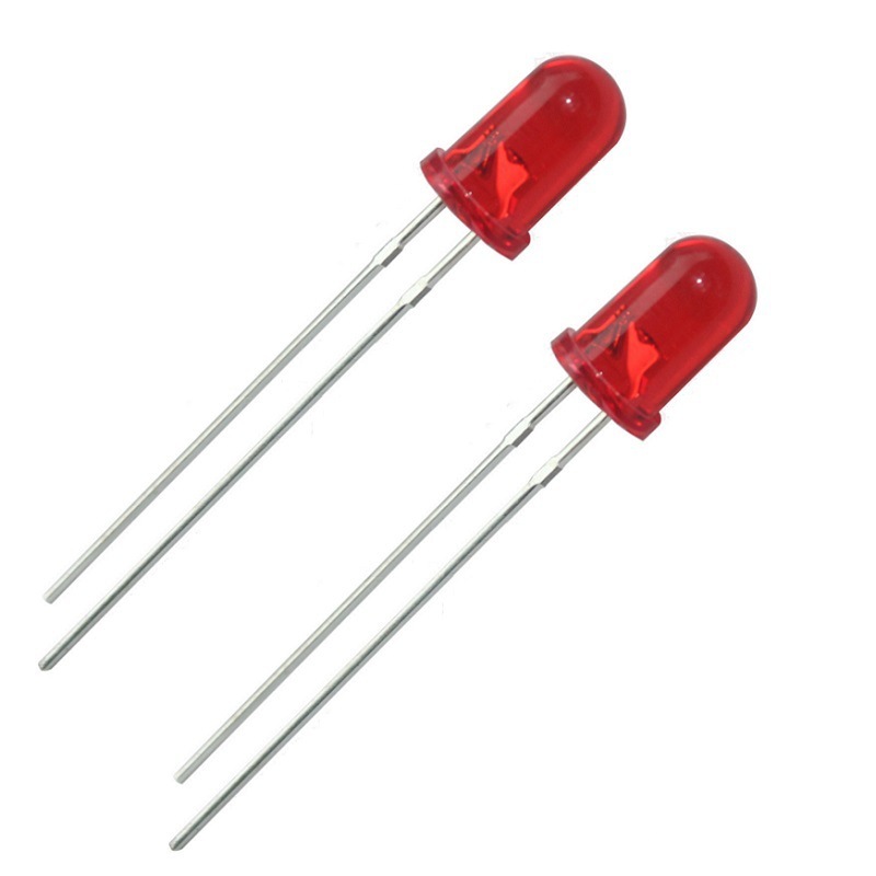 Star Hiraan 5mm 24V ống đỏ 620 nm với lực cản điện đơn thắp sáng bead luminence diode