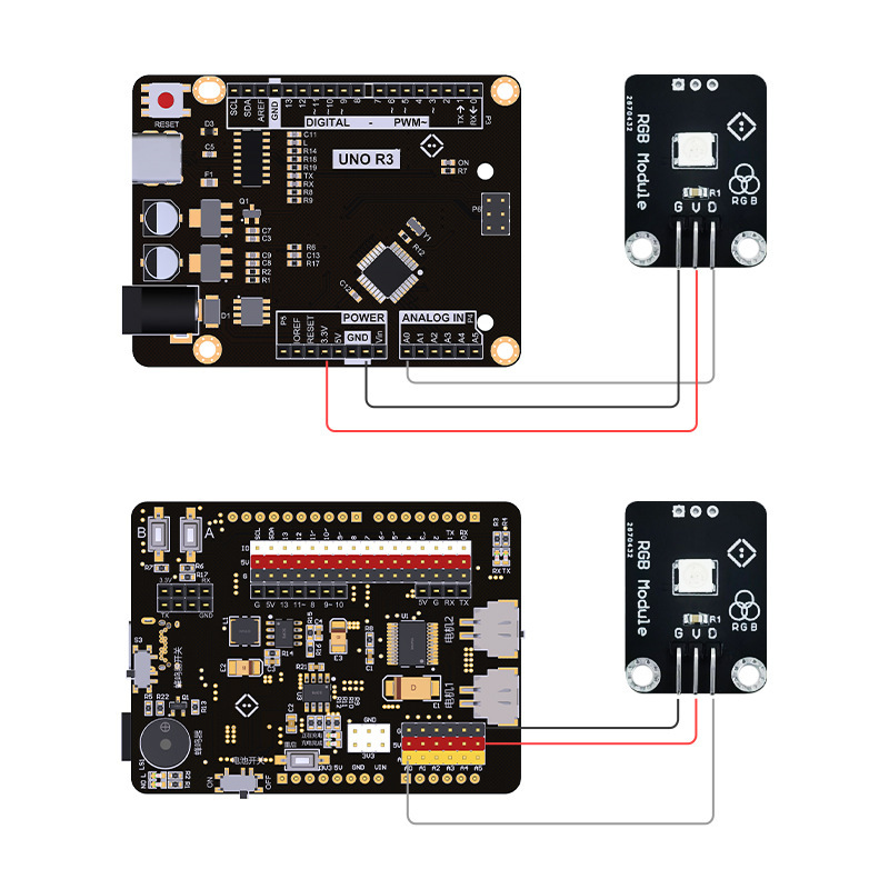 星原力WS2812B调色灯单颗可调色灯珠兼容arduino可拼接全彩混色