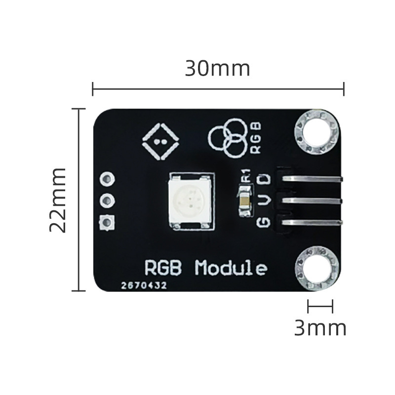 星原力WS2812B调色灯单颗可调色灯珠兼容arduino可拼接全彩混色