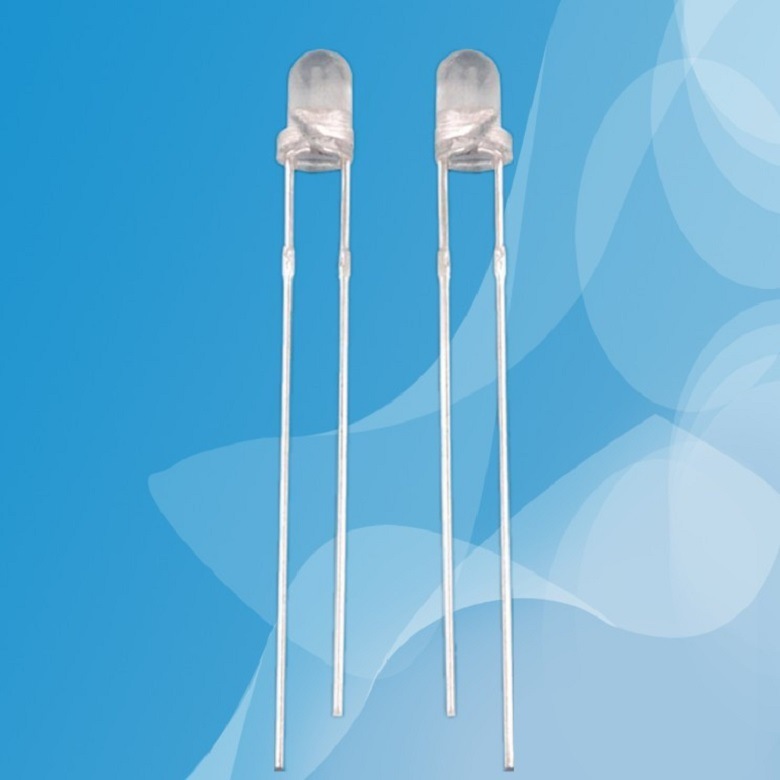 Trình bổ sung Star Hiran 3mm DIP Trong suốt 335-390n sóng UV hạt LED phát sáng