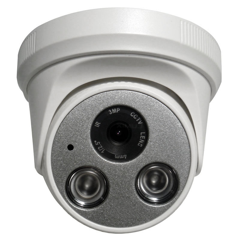 4 MP 5 MP 4K Internet camera, high-resolution, infrared, colored hemisphere, surveillance camera.