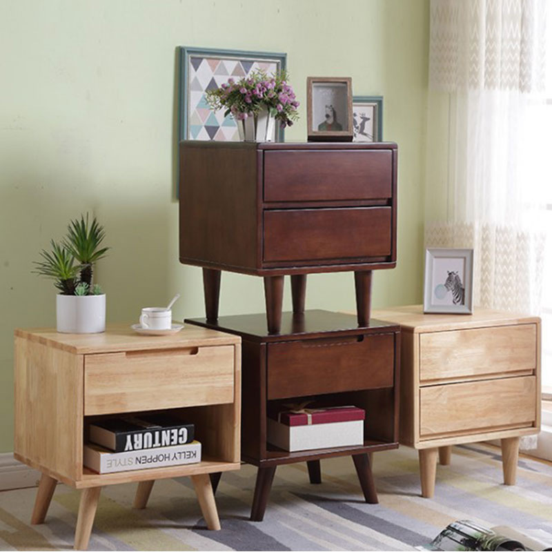 Nordic bedside cabinets, rubber-wood collection cabinets, and modern-day family-bedroom small cabinets.