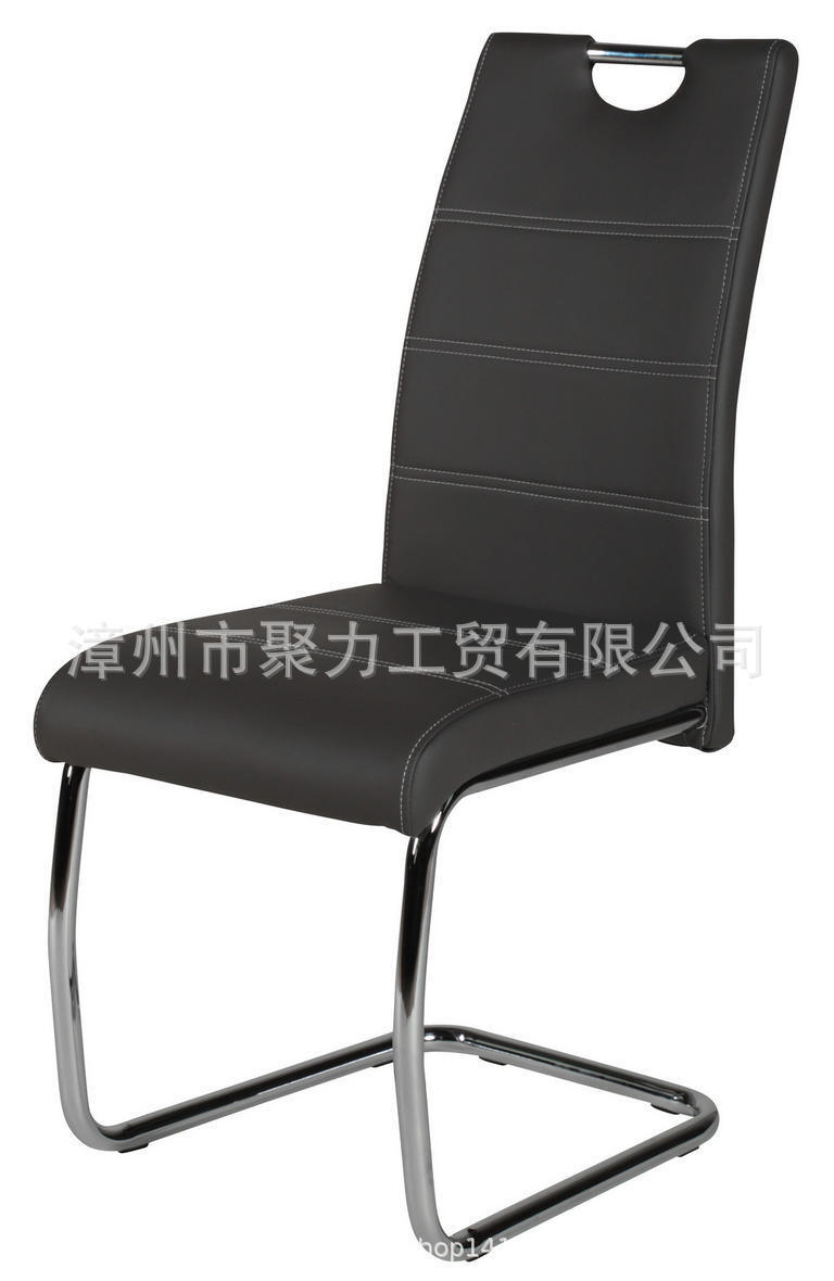 Soft chair, European style, leather chair, electroplating chair, German style.