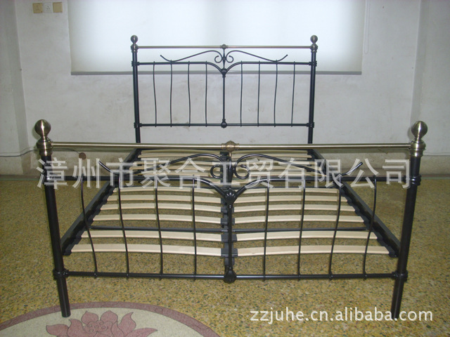 American iron bed, craft bed, iron bed, double iron bed, steel pipe furniture