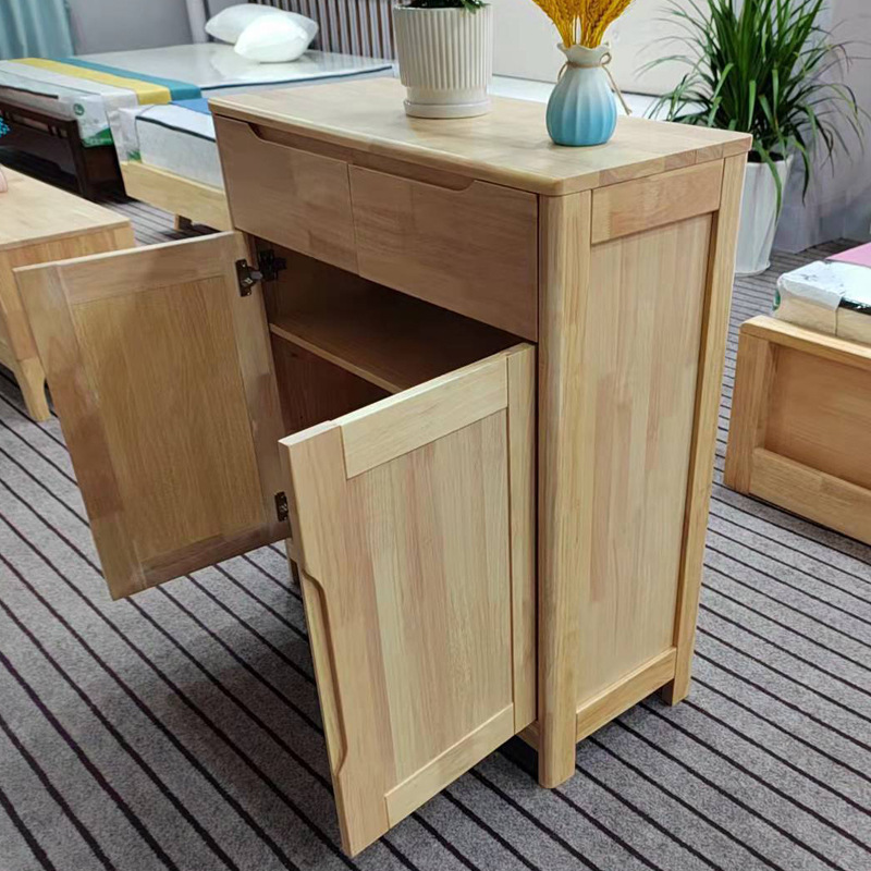 Distribution of two Nordic shoe cabinets with a large volume of storage cabinets in Japanese and modern dining cabinets