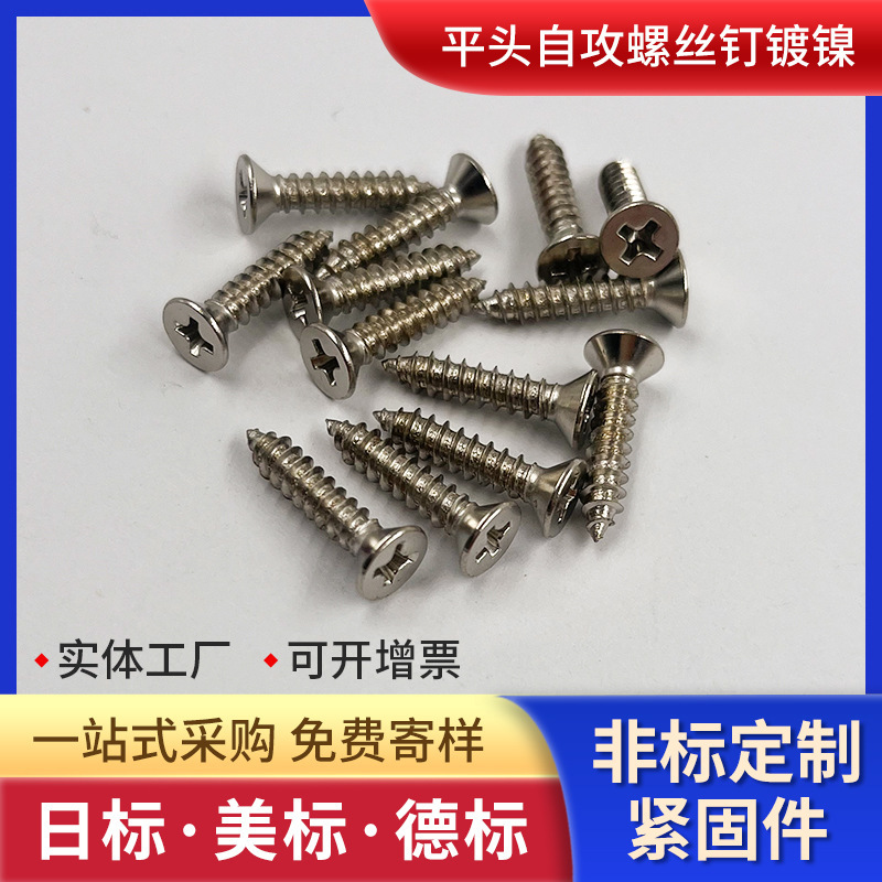 We're going to flat-head the screws, and we're not going to label nickel as a high-strength fixed-part supplier.