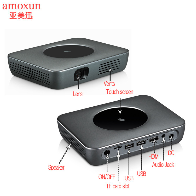 M1 smart micro projector commercials with mini projector 1080P HDMI input hand-held wholesale