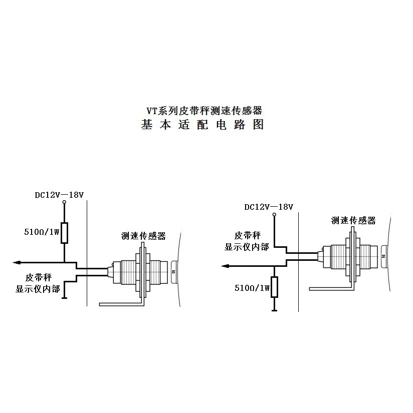 Non-contact electronic belt scales speed sensor VT 2-line speed sensor