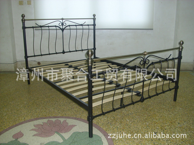 American iron bed, craft bed, iron bed, double iron bed, steel pipe furniture