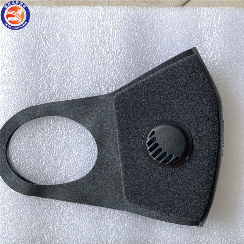 Cash wholesale, black 4mm single level 3D sponge-breath valve mask, three packs of colour bags.