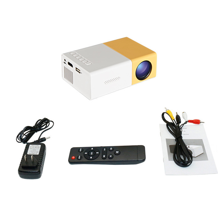 The new YG300 thermally sells 1080 mini projector led with the mini projector company sells yellow and white.