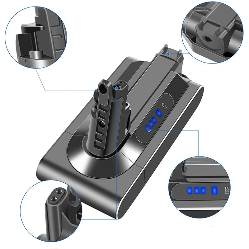 매치슨 V10 진공 청소기 시리즈 보충 건전지 25.2 V 진공 청소기 교체 배터리