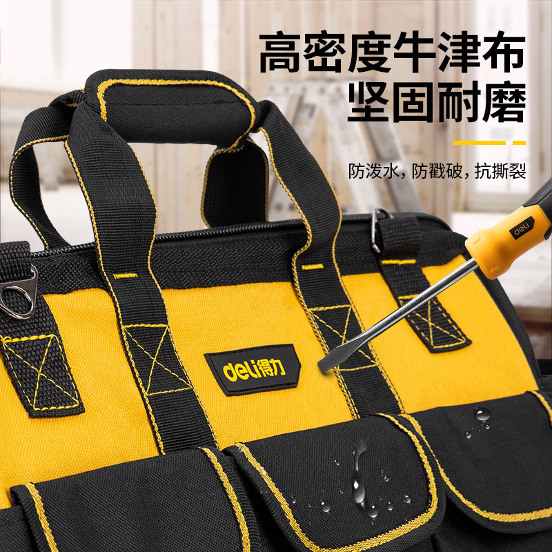 Capable multi-purpose handbags for durable maintenance, large-sized tarpaulin with thicker tools bag electricians