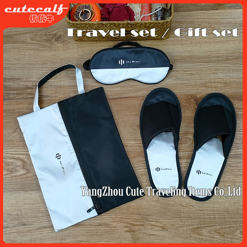 Plant-ordered gift package travel kit for eye mask slippers