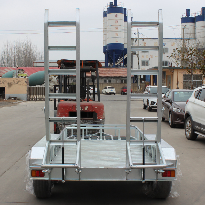 Trailer with ladders, rig-bed truck with heavy transport trailers, heavy lift trailers, source factory.