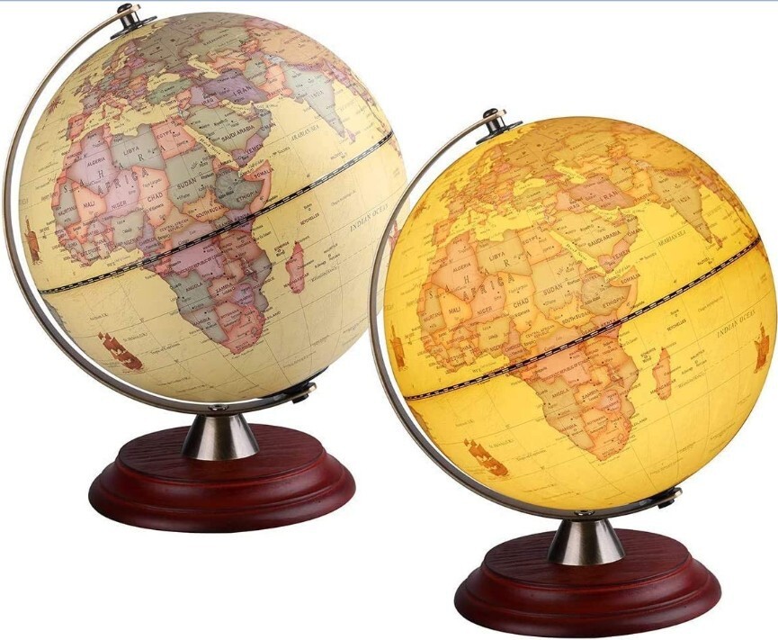 Electrician 25CM Globe Chinese student retro-luminescent LED lamp set in UK, USA