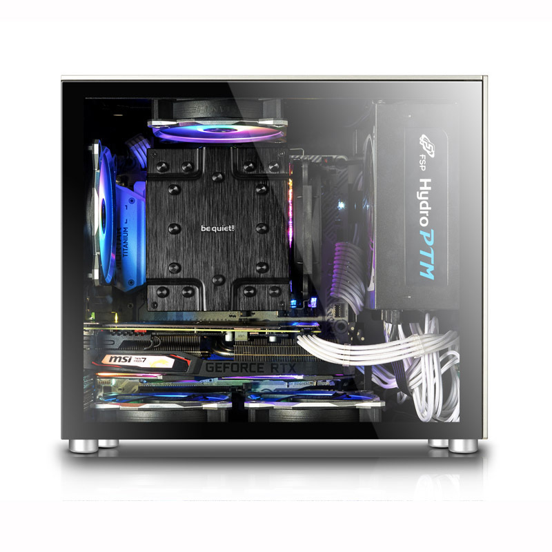 SKTC 알루미늄 샤워 S200 표준 MATX 장거리 CPU 큰 CPU 배터 데스크탑 상자