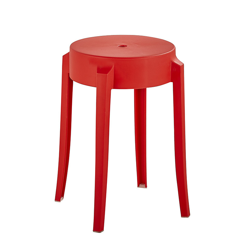 A small chair with a colored chair in the Fashion Creative Hall with a thick adult plastic table.