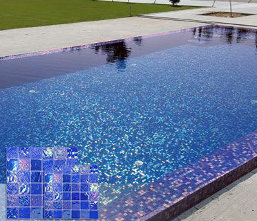 Cross-border Marseek tiles, crystal blue pool bath pool fish pool, 300x300 wall bricks.