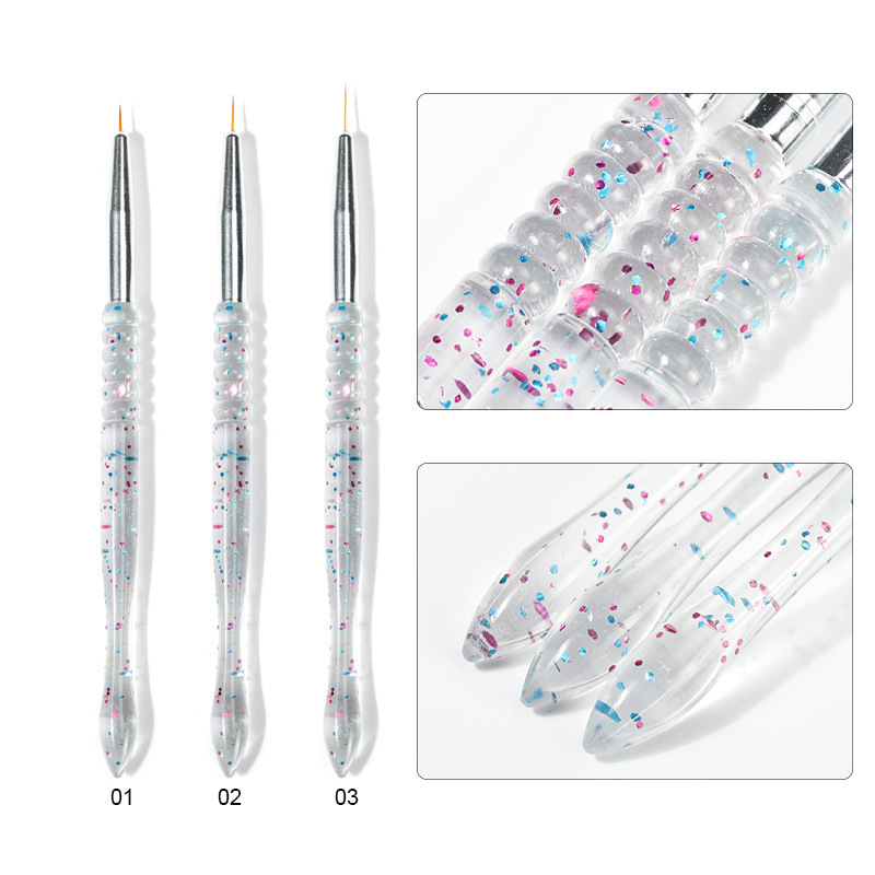 3 cross-border nail brushes with platinum nail-tape-tape nail-tape-tape-tape pen-tape tools