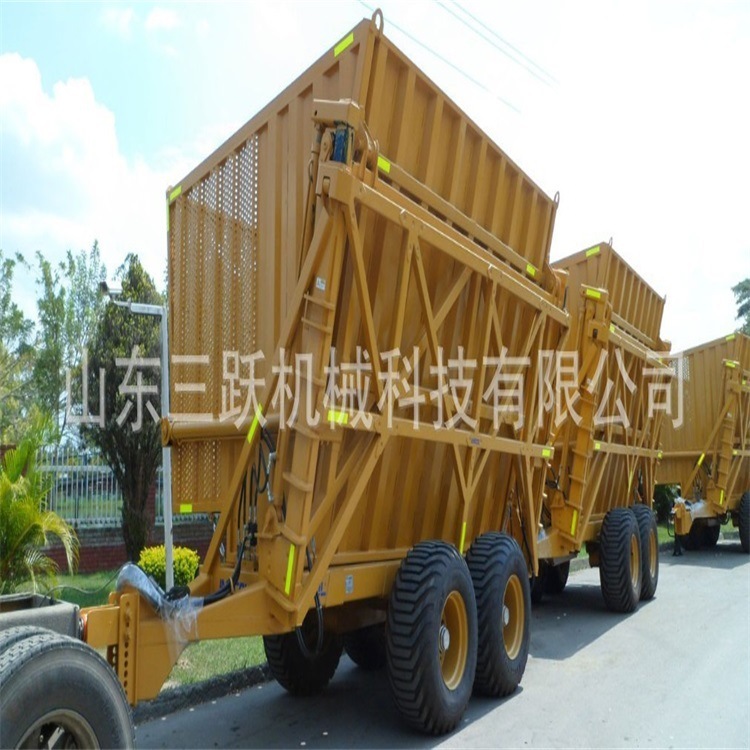 A sugar cane transport trailer, direct sale, full-sized sugar cane trailer, as required.