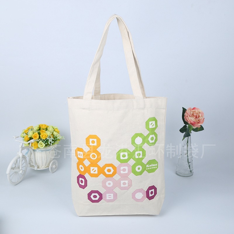 Wholesale of the factory, hand-printed ads, hand-held cotton bags, clothes-shopping canvas bags, printable logo.