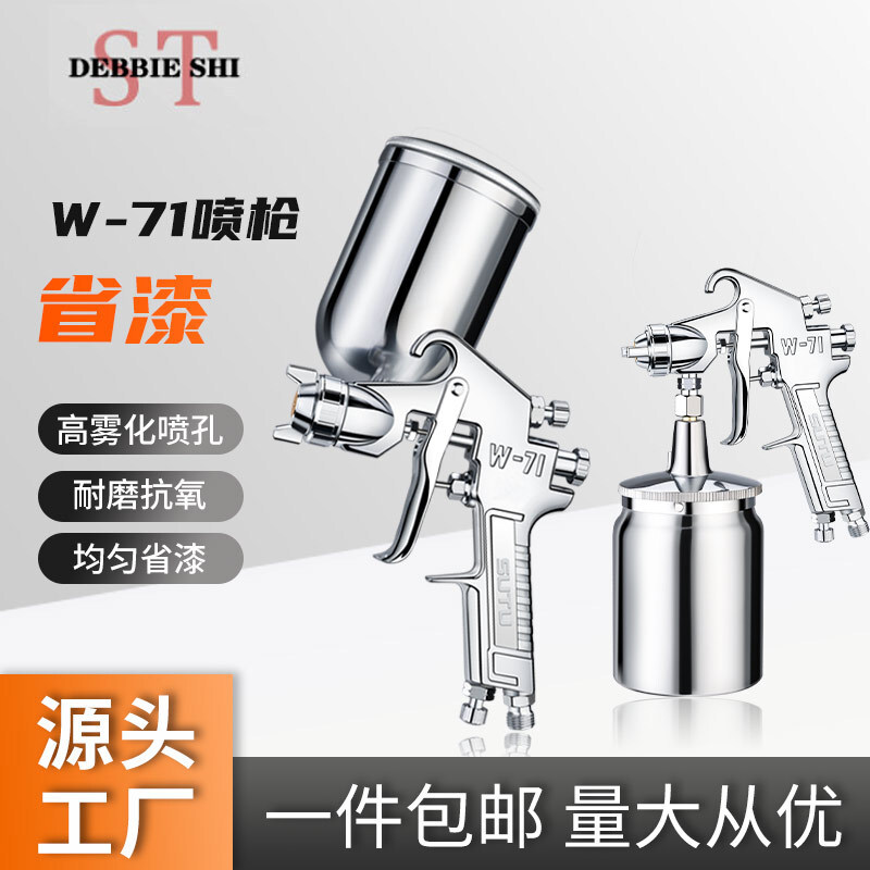 廠家包郵W-71高霧化品質省漆氣動噴槍汽車面漆傢俱油漆噴漆槍