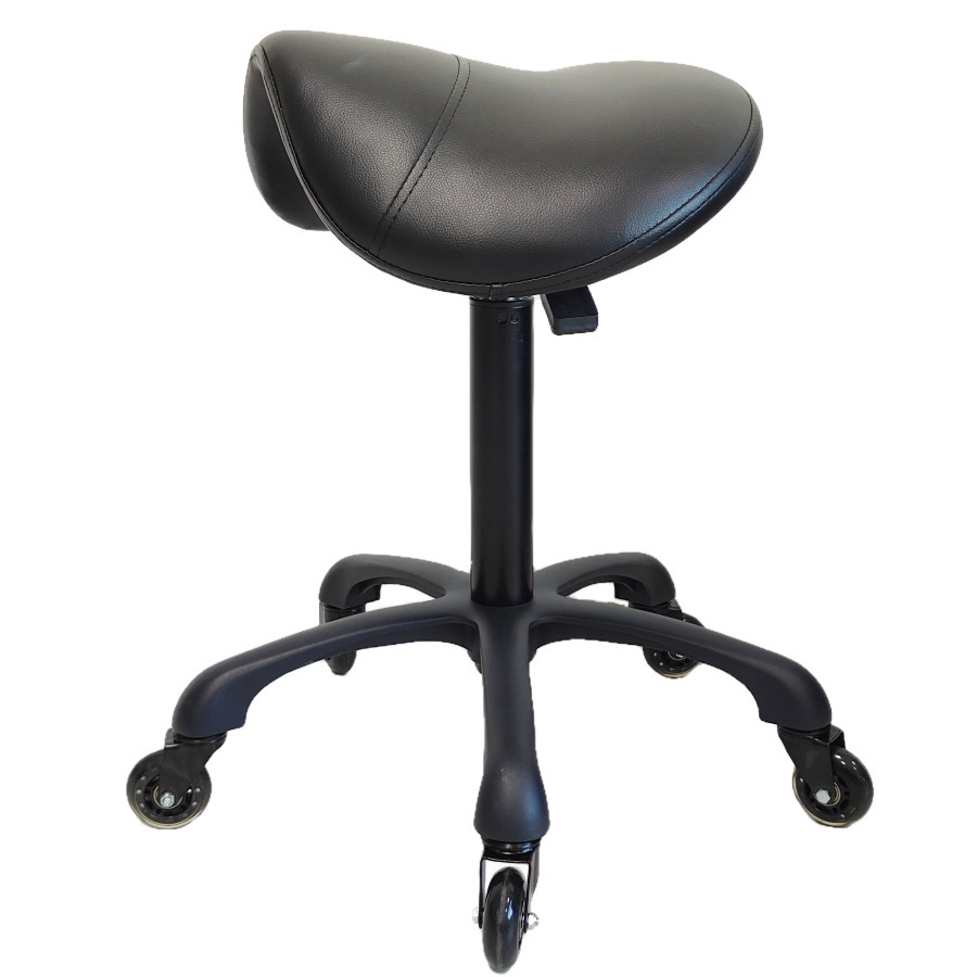 The orthopedic therapist, the ergonomic transfer chair, the dentist at the lab, rotated the office chair against blast.